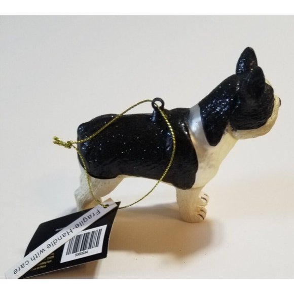 Robert Stanley Home Collection Christmas Ornament Boston Terrier Dog Black White - Picture 4 of 9